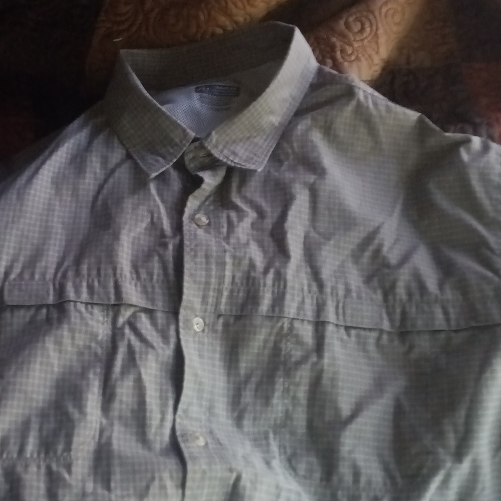 nwt mens arrow travelor short sleeve button down shirt
